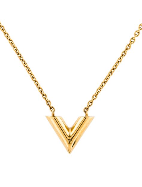 louis vuitton necklace v price|Louis Vuitton v necklace price.